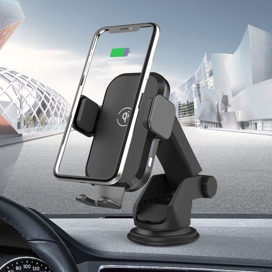 Βάση τηλεφώνου αυτοκινήτου για ταμπλό και αεραγωγό με ασύρματη φόρτιση, 15W, Qi, C20