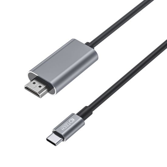 Tech-Protect UltraBoost adaptér USB-C - HDMI 4K 60Hz, 2 m, čierny