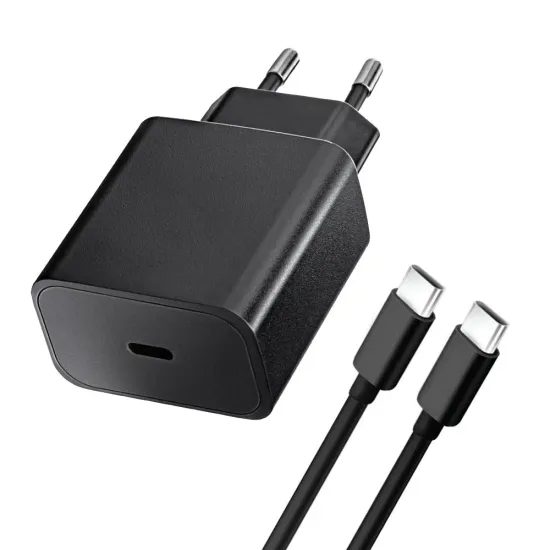 BlueStar φορτιστής USB-C + καλώδιο USB-C - USB-C 3A 20W, PD, QC 4.0, TFB-TC-20WPD, μαύρο