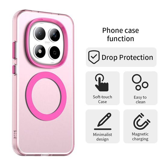 Techsuit CandyCase MagSafe, Xiaomi Redmi Note 15 Pro 5G, ružičasta