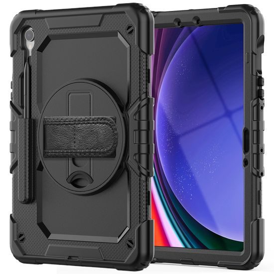 JP Solid360 Θήκη Tablet, Samsung Tab S9 / S9 FE / S10 FE / S10 Lite, Μαύρο