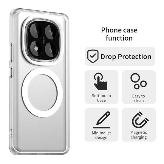 Techsuit CandyCase MagSafe, Xiaomi Redmi Note 14 Pro 4G, λευκό