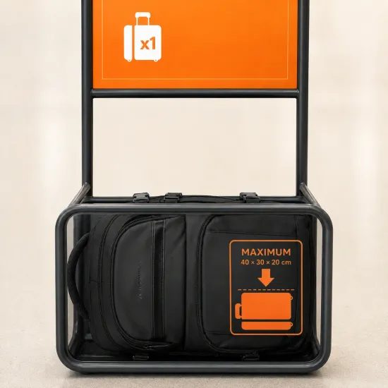 Wozinsky WPW-20L Cestovní batoh s přihrádkou na notebook do 15", 40 × 20 × 25 cm, černý
