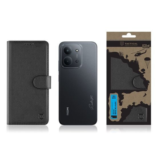 Θήκη Tactical Field Notes, Xiaomi Redmi 15C 4G / 5G, μαύρη