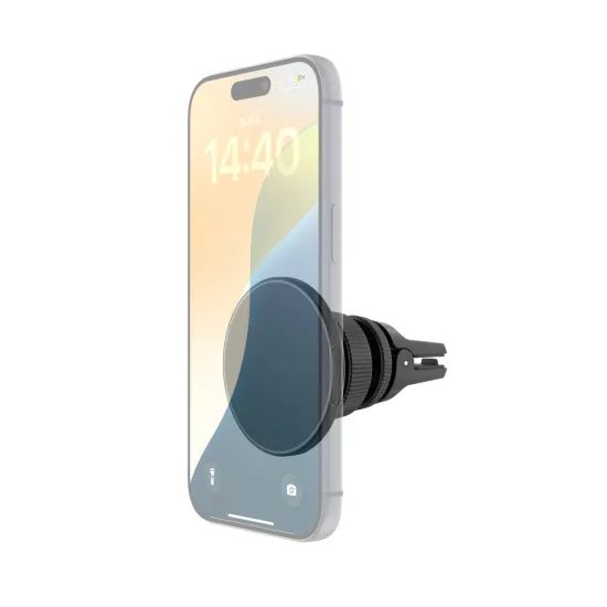 Autós tartó vezeték nélküli töltéssel FIXED MagRound 3, MagSafe, 25W, Qi2.2, fekete