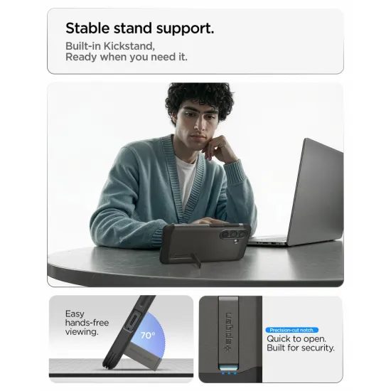 Spigen Tough Armor MagSafe θήκη, Samsung Galaxy S26 Plus, γκρι