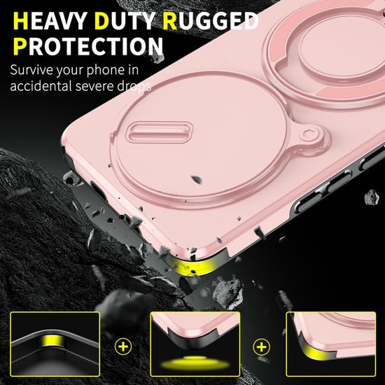 Θήκη Camslide Stand, Xiaomi Redmi Note 15 5G, ροζ