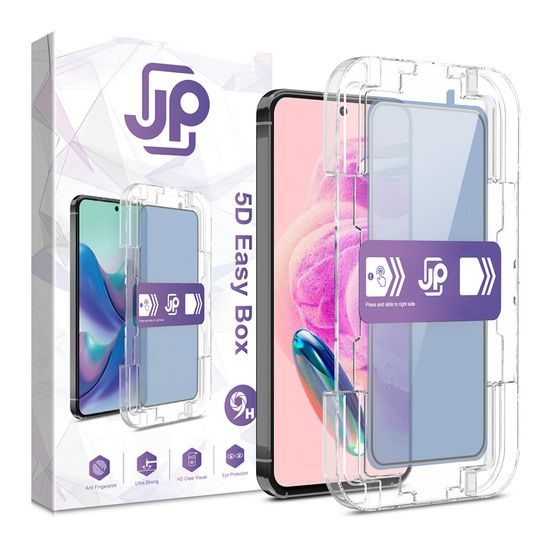 Xiaomi Redmi Note 12S apsauginis stiklas – JP Easy Box 5D grūdintas stiklas