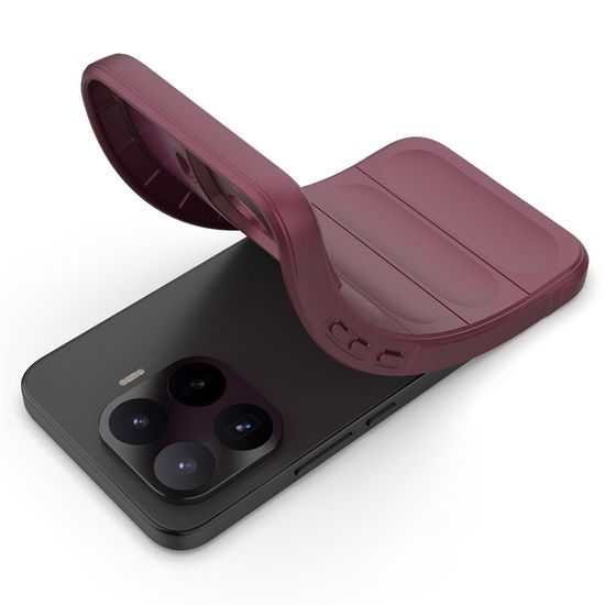 Magic Shield Hoesje voor Xiaomi 17T Pro - Schokbestendig - Wijnrood