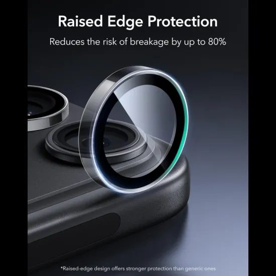 iPhone 18 Pro / 18 Pro Max kameros apsauginis stiklas – ESR Armorite grūdintas stiklas – skaidrus