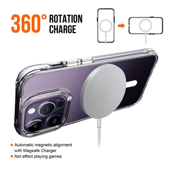 JP MagFit MagSafe etui z 3M SGS certifikatom, iPhone 13 Pro Max / 14 Pro Max, prozoren
