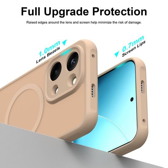 Xiaomi Redmi 17 4G / 5G ümbris – Techsuit HaloFrost II MagSafe'iga – kuldne