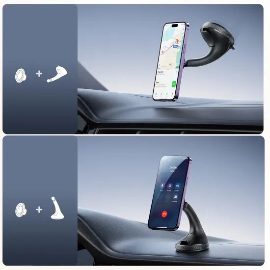 Joyroom JR-ZS406 magnetický držiak na čelné sklo / palubnú dosku, čierny