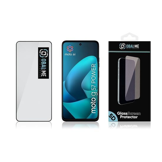 Motorola G57 Power Screenprotector - 5D Gehard glas - Zwart