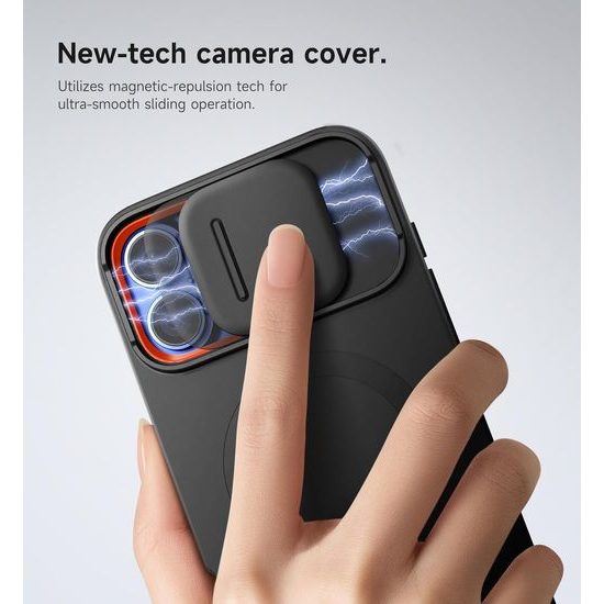Θήκη Suritch MagSafe με Βάση Στήριξης Camprotector για iPhone 16 Plus, Μαύρη