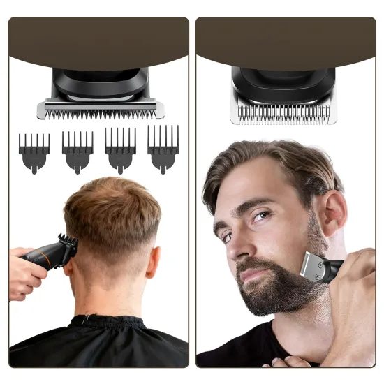 MAXGROOM LK-892 Πολυλειτουργική κουρευτική μηχανή με εναλλάξιμα εξαρτήματα, μαύρη