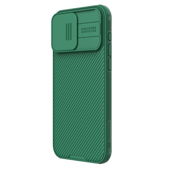Nillkin Camshield, iPhone 15 Pro Max, zelený