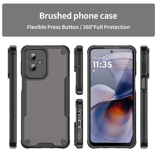ArmorShield Hybrid Case, Motorola Moto G55, μαύρο