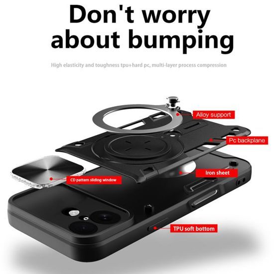 Techsuit CamGuard Pro, iPhone 17, μπλε