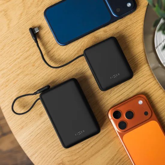 FIXED Zen 10 Loop powerbank LCD kijelzővel, 10 000 mAh, 30W, fekete