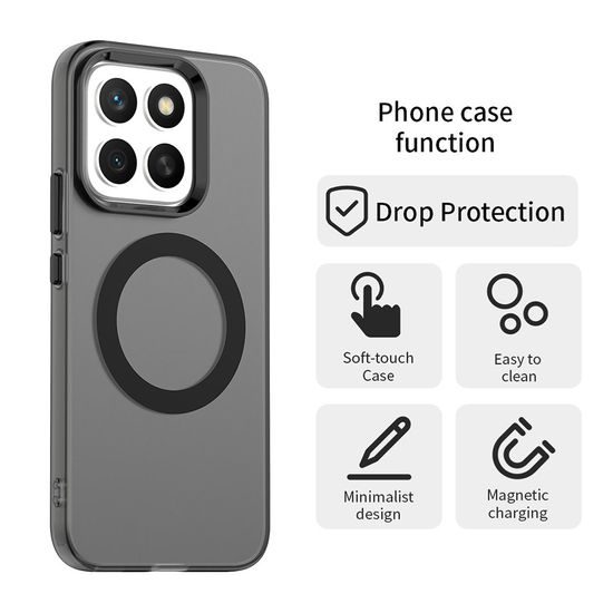 Techsuit CandyCase MagSafe, Honor X8c, μαύρο