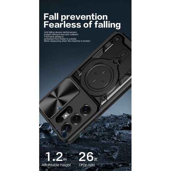 Θήκη Camshield Ring, Samsung Galaxy S26 Ultra, μαύρη