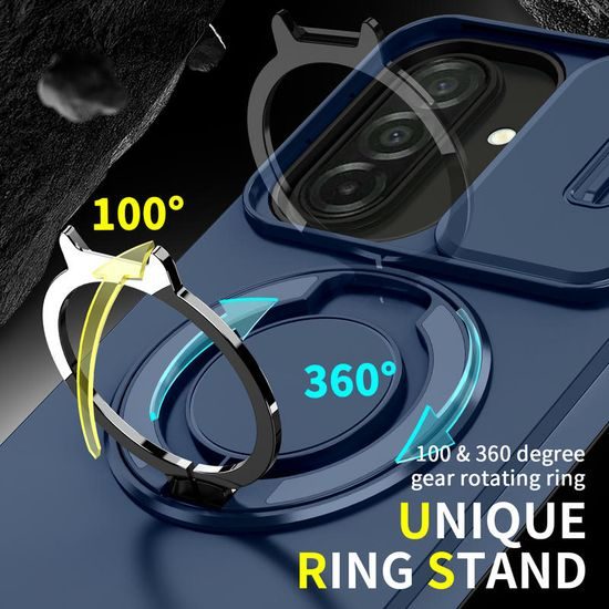 Husă Camslide Stand, Samsung Galaxy A27, albastră