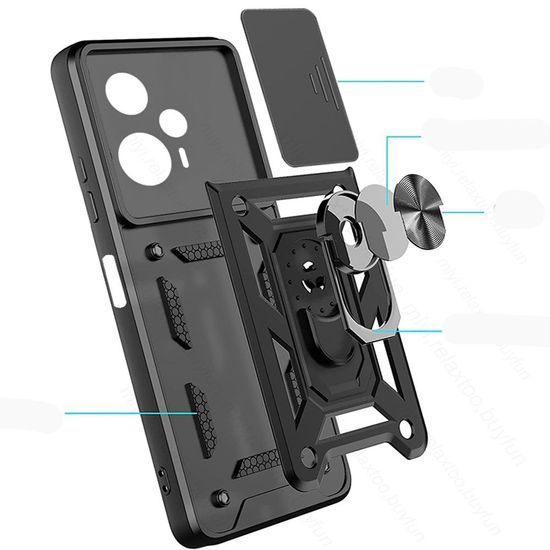 Tech-Protect CamShield Pro Xiaomi Poco F5, crna