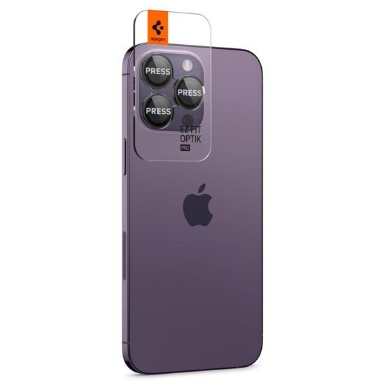 Spigen Optik.TR Ez Fit zaštita za kameru, 2 komada, iPhone 14 Pro / 14 Pro Max / 15 Pro / 15 Pro Max, crna