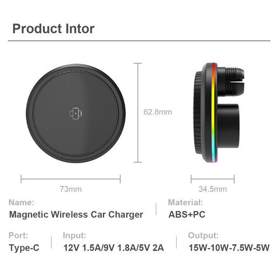 Βάση αυτοκινήτου MagSafe με ασύρματη φόρτιση και αυτόματη περιστροφή