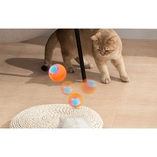 Rojeco interaktív macskagolyó, narancssárga