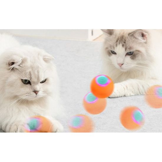 Rojeco interaktivní míček pro kočky, oranžový