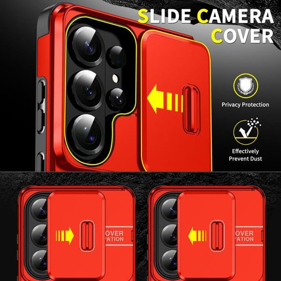 Θήκη Camslide Stand, Samsung Galaxy S26 Ultra, κόκκινη