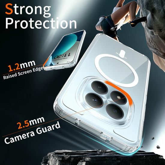 Magsafe Clear Schutzhülle für Xiaomi Redmi Note 15 Pro Plus 5G - Magnetische Handyhülle - Durchsichtig