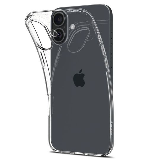 Spigen Liquid Crystal kryt na mobil, iPhone 16, Crystal Clear
