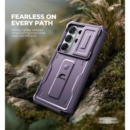 Dexnor 360 Kickstand Camprotector θήκη Samsung Galaxy S26 Ultra, μωβ