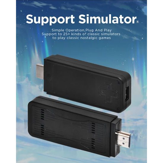 U9 Pro Retro konsola z dwoma bezprzewodowymi kontrolerami, HDMI, Game Stick, 4K