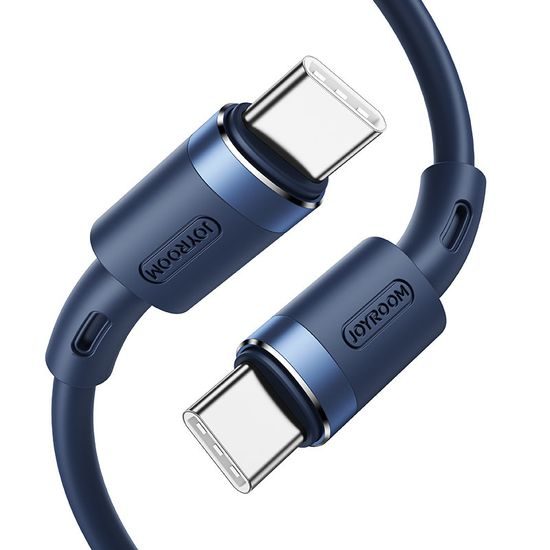 Joyroom USB-C USB-C kábel, PD 60W, 1.2m, kék (S-1230N9)