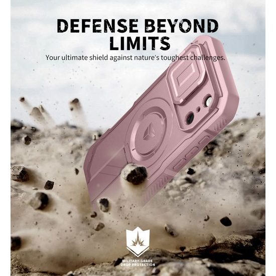 Dexnor MagSafe Kickstand Camprotector θήκη iPhone 17 Pro, ροζ