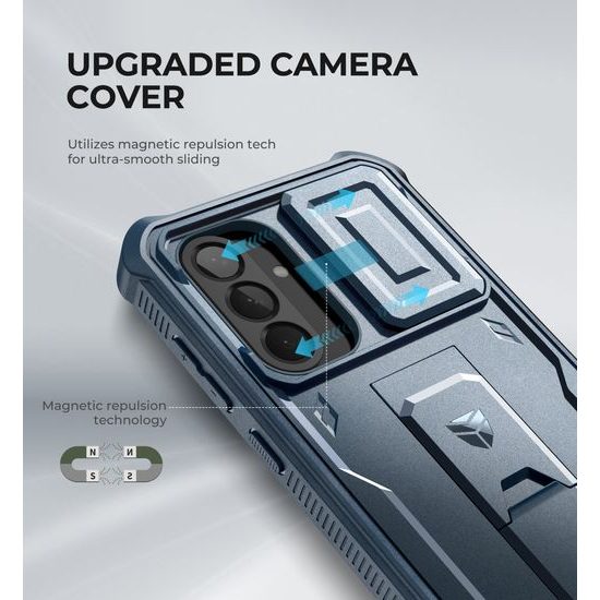 Dexnor 360 Kickstand Camprotector Θήκη Samsung Galaxy A56, Μπλε