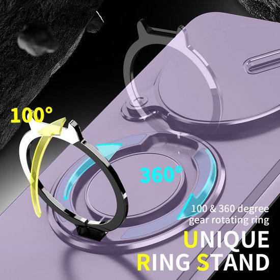 Θήκη Camslide Stand, Xiaomi Redmi Note 15 5G, μωβ