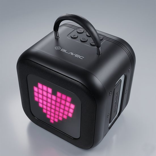 Blavec WS-09 Bærbar karaoke sæt med 2 mikrofoner, 10 W, sort