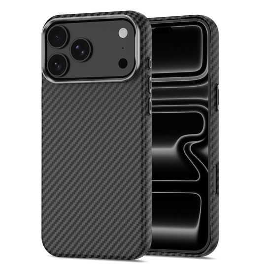 Tech-Protect Ion Carbon MagSafe, iPhone 17 Pro Max / 18 Pro Max, μαύρο-ασημί