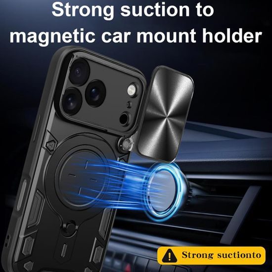 Techsuit CamGuard Pro, iPhone 17 Pro, μαύρο