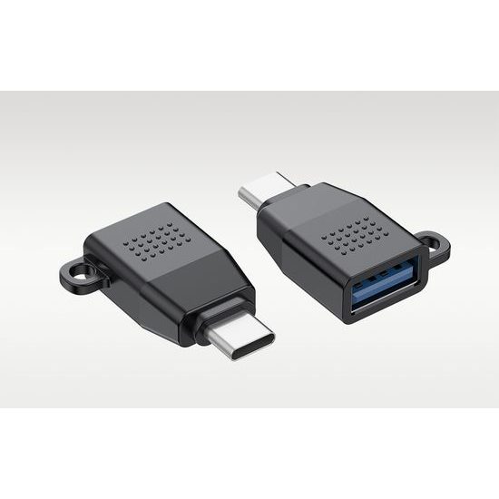 Budi Adaptér USB 3.0 na USB-C OTG, černý