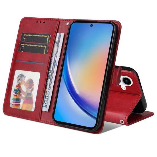 Magnet Case, Samsung Galaxy A35, červený