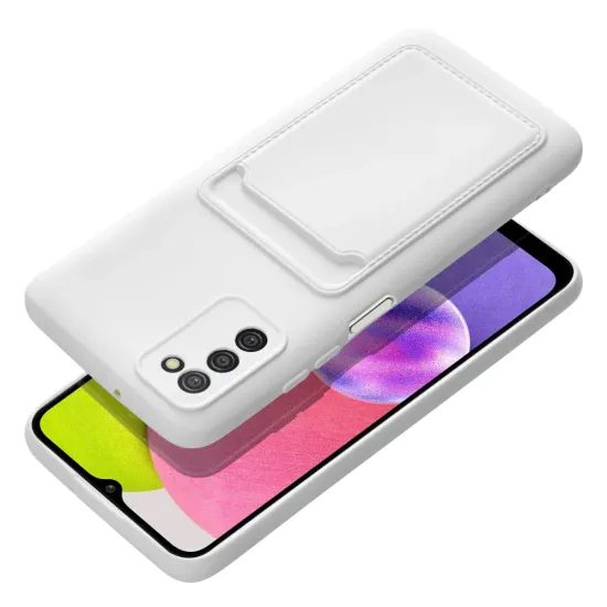 Card case tok, Samsung Galaxy A03s, fehér