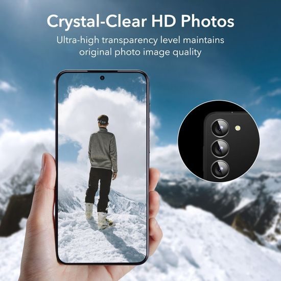 ESR Protector 2-PACK, 2 edzett üveg applikátorral, 2 lencse szemüveg, Samsung Galaxy S23