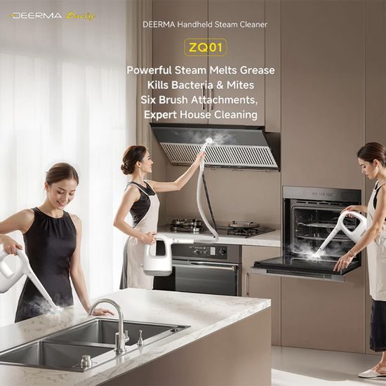 Deerma ZQ01 Ručni parni čistač, 1300 W, bijeli