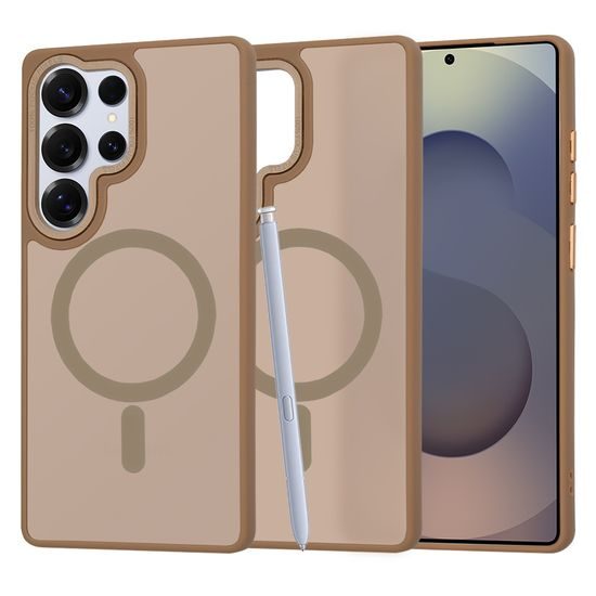 Techsuit HaloFrost MagSafe, Samsung Galaxy S25 Ultra, καφέ